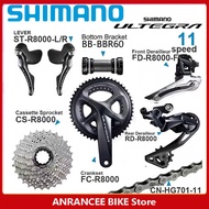 Shimano Ultegra R8000 Groupset 2x11 Speed Road Bike R8000 Crankset Front Derailleur Rear Derailleur 