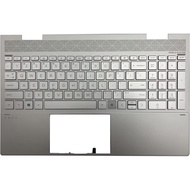 HP Envy X360 15T-ED100 15-ed 15M-ED 15T-ED L93226-001 Sliver Laptop Upper Case Palmrest Backlit Keyb