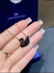 【香港順豐包郵+支持驗貨】施華洛世奇金鍊黑天鵝項鍊[熱銷] 許願星寓意情人節/生日禮物