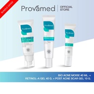 [SET] PROVAMED ACNE RETINOL-A GEL 40 G + BIO ACNE MOISE 40 ML + POST ACNE SCAR GEL 10 G