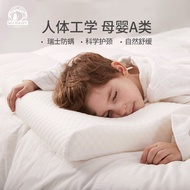 Mengjie Baby Children's Pillow Memory Foam 3 Years Old and over 6 Years Old Anti-Mite Antibacterial Pillow Core Cervical Support Baby Low Loft Pillow Students