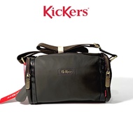 Kickers Leather Sling Bag Crossbody Bag Dark Brown 1KIC-S-79131