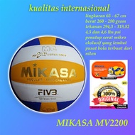 Bola Voly Original Asli No 1 Mikasa Mv200 Supergold Pro Liga Poli Ori Import Lembut Voli Empuk