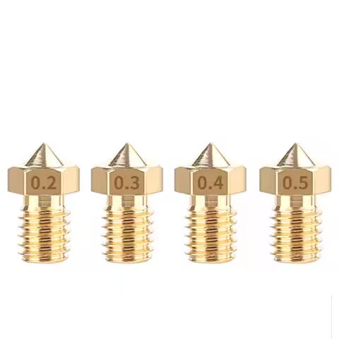 5pcs V6 V5 Extruder J-Head Brass Nozzle Print Head 0.4mm for 1.75mm Anycubic I3 Mega Chiron 4max Pre