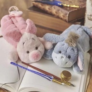 ZL> Cute Cartoon Picard Pig Eeyore Plush Toy Shaped Pencil Case Stationery Storage Bag Plush Pencil 
