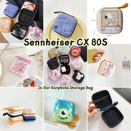 【Case Home】For Sennheiser CX 80S In-Ear Earphone Trendy Cartoon Digital USB Gadget Organizer								