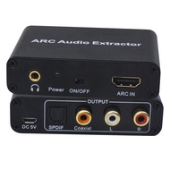 HDMI ARC Audio Extractor DAC ARC L/R Coaxial SPDIF Jack Extractor HDMI Audio Return Channel Converte