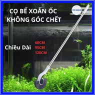 Stainless Steel Spiral Tank Brush, Cleans Every Corner of the Fish Tank, Length 60-120cm