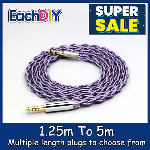 Type2 1.8mm 140 cores litz 7N OCC Headphone Cable For Denon AH-mm400 mm300 mm200 Beats solo2 solo3 h