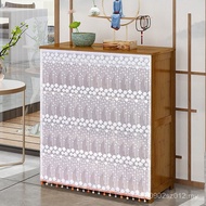 Shoe Cabinet Cabinet Door Curtain Cabinet Sundries New Product Bookcase Kitchen Lace Perforation-Fre