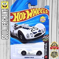 Hot Wheels Maserati TEO 91 White Diecast Car Sport Grand Prix