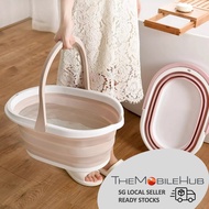 Foldable Collapsible Pail Bucket Multi-purpose Washing Pail Kitchen Bathroom Car Wash