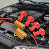 2 Set 25W Aluminum Power Resistor 5ohm 6ohm 8ohm 10ohm 24ohm 50ohm 100ohm for Vehicle Turn Signal  2