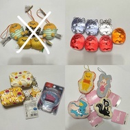 Sanrio 蛋黃哥 Gudetama 角落生物 pokemon 比卡超 百變怪 Disney 迪士尼 小熊維尼 Winnie the Pooh 小飛象 Dumbo 掛件 掛飾 公仔 收納袋 化妝袋 