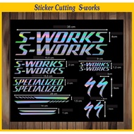 Sticker Decal S-WORKS sticker cutting bicycle SPECIALIZED