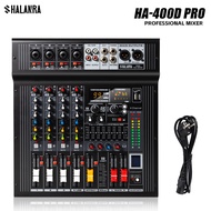 SHALANRA-HA-4/600D PRO power mixer built-in power amplifier mixer 600 watts x2 Bluetooth 99 dsp effe