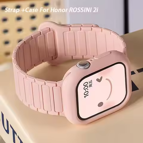 Magnetic Loop + Silicone Case +adjustment tool For Honor Choice ROSSINI 2i Smart Watch Band