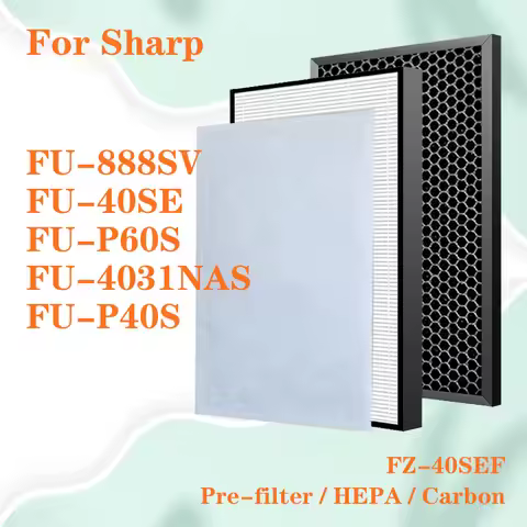 Replacement Sharp FZ-60SEF FZ-40SEF Air Purifier HEPA Carbon Filter for FU-888SV FU-P60S FU-P40S FU-