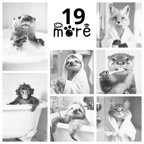 40x60cm animal WD-j0810 ~j0828 one color dot painting punktmalerei stippelen een kleur stippen stipp