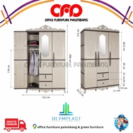 lemari pakaian lemari baju plastik olymplast otc 3p classic