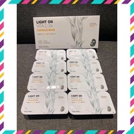 [ Chính Hãng ] Mặt nạ thạch dừa Repiel Light On Vita C 2x Capsule Mask hộp 8 miếng