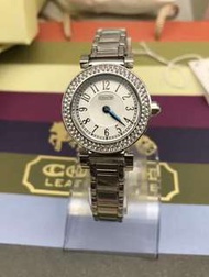 美國代購 COACH 女錶銀色  新款 時尚氣質女款手錶 現貨大促銷直購價