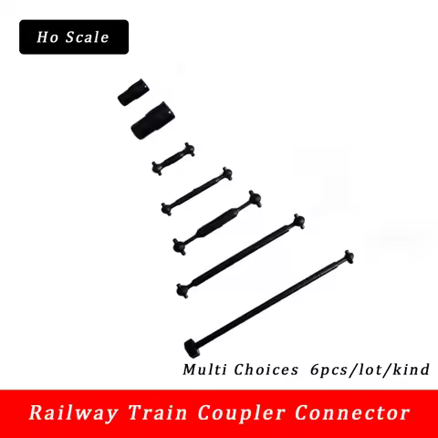 6pcs 1:87 Ho Scale Coupler Connector Railway Train Accessories Motor Drive Rod Train Model Connectin