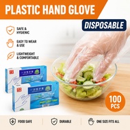 Disposable PE Gloves Hygienic Restaurant Food Grade Plastic Hand Glove/Sarung Tangan Pakai Buang/Tra