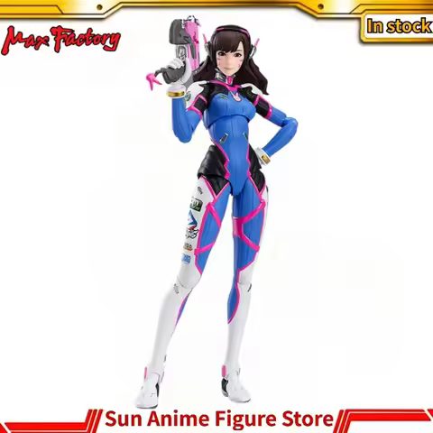 In Stock Original Max Factory Figma#408 OVERWATCH D.VA 14cm PVC Anime Figures Action Figures Toys Gi