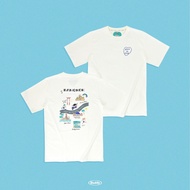 DADDY | Bangkok Map T-Shirt With Print Cream White T Shirt Woman