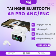 Tai nghe không dây A9 Pro ENC mới nhất Màn hình cảm ứng Tai nghe Bluetooth màn hình cảm ứng thông mi