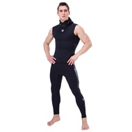 Hooded Scuba Diving Vest 3Mm Neoprene Men Wet Suit Drifting Swimwear Snorkeling Sleeveless Vest With