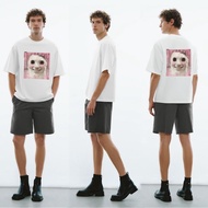 Men's Funny Goofy Ahh Cat Meme T-Shirt - Cursed Dank Weirdcore Banana Cat Viral Video Inspired Desig