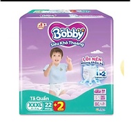 Tặng Thêm 2 Miếng Bên Trong - Tã Quần Trẻ Em Bobby Size XXXL 22 Miếng 20 Đến 35 Kg - Bỉm Quần Cho Bé