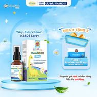 Vitamin Whykids D3K2 Dạng Xịt Giúp Bé Tăng Khả Năng Hấp Thụ Canxi Tốt Cho Sức Khoẻ - Chai 15ml