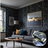 Nevi Falling Star Motif Wall Sticker Wallpaper Waterproof 7m to 8m Width 45cm