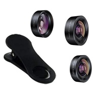 3 in 1 Phone Camera Lens Kit–198 Fisheye Lens 120 Super Wide Angle Lens 20x Macro Lens for Most Smar