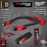 Milwaukee L4 NL400-301 USB Rechargeable Neck Light Kit 400 Lumen / 2 Year Warranty