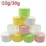 DORAESE 2pcs Face Cream Jar, Plastic Refillable Makeup Jar,  20g 30g Colorful Travel Bottle Travel