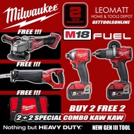Milwaukee M18 Special Limited Edition 2+2 Combo Package Kaw Kaw