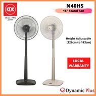 KDK N40HS 16" Stand Fan without Remote