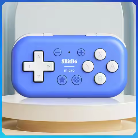 Bluetooth-compatible Mini Game Console 16 Buttons Pocket Controller Wireless Gamepad Designed for 2D