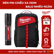 Portable Flashlight Combo + Milwaukee Tool Backpack (L4 FMLED-301, 48-22-8202)
