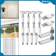 [Direrxa] 16x Bifold Door Hardware Bifold Door Hardware Repair Replacement Parts, Bifold Door Bottom Closet Door Repair