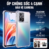 Redmi Note 10 4G/5G / 10S / 10 Pro case, 4-sided shockproof, flexible, camera protection, silicon ma