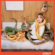 [ezbuy] Snake Plush Toy Realistic Colorful Snake Plushie Educational Stuffed Doll Home Office Bedroo