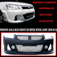 PU1311 PROTON SAGA BLM FRONT BUMPER WITH LAMP (NEO R-3) (PU)