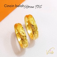 VINDYMY 916 GOLD RATTAN SPLIT RING 916 GOLD/ Ring BUDGET/