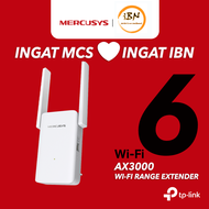 Mercusys ME80X Wi-Fi 6 AX3000 Range Extender | Easy Mesh & WPS Setup (Powered by TP-Link) @ IBN