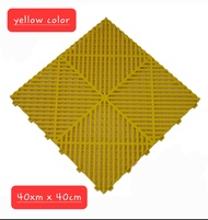 10 pcs garage tiles PP decktiles for car wash inter-locking high-density garage tiles 40cm x 40cm he